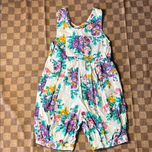 Floral Sleeveless Romper